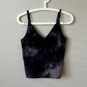 American Eagle Navy Blue Velvet Tank Top